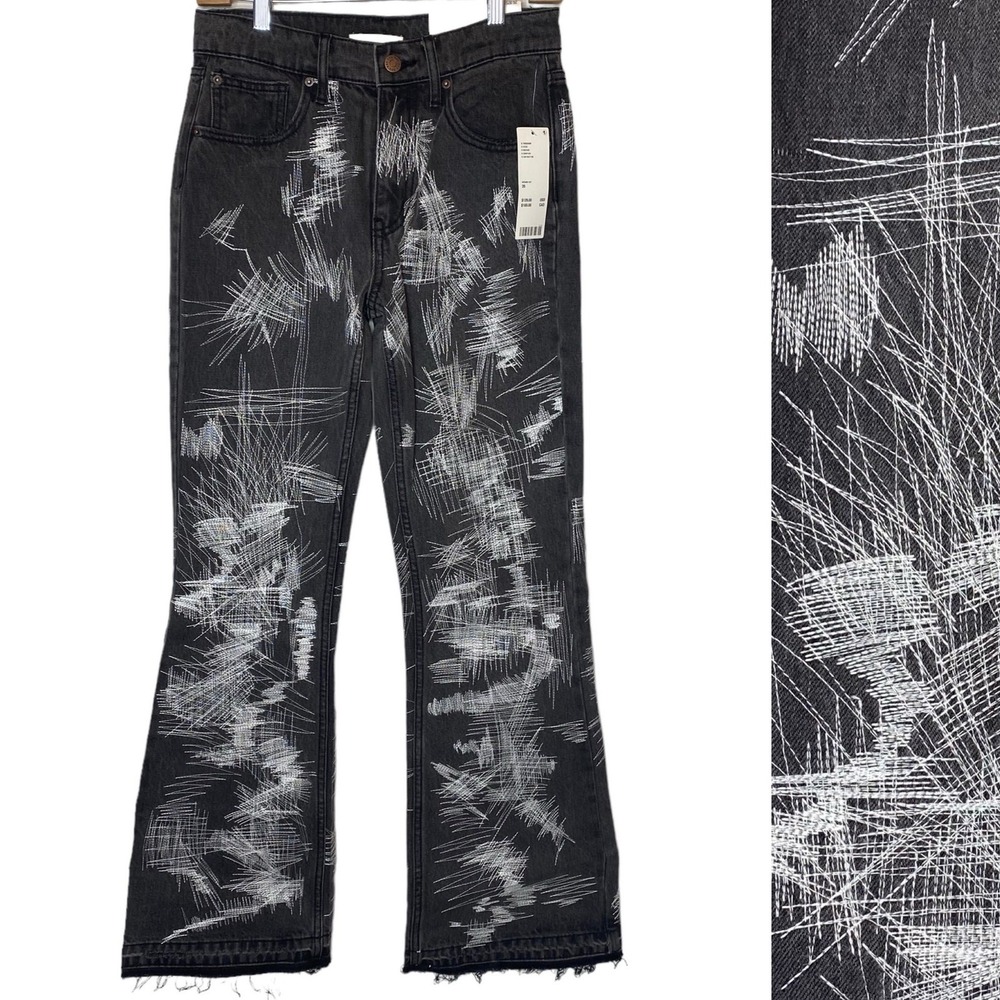 BDG Jeans 90s High Rise Bootcut Embroidered NEW size 26 Urban Outfitters - Picture 2 of 7